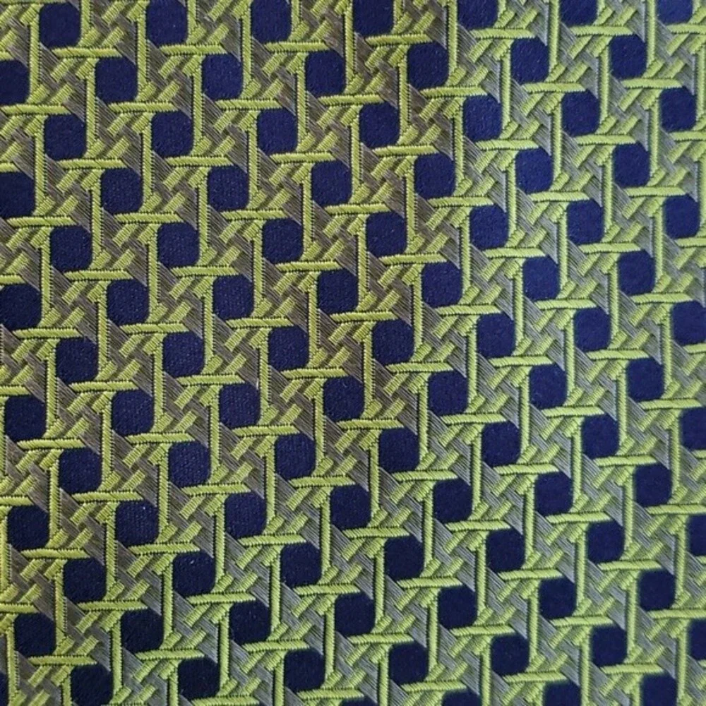 PAIR OF CONSTELLATIONS NEW YORK GEOMETRIC SILK MEN'S TIES 3.75